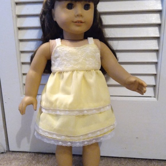 Handmade Other - NWOT- Yellow Top & Skirt/White Lace Accents- Handmade for American Girl Dolls